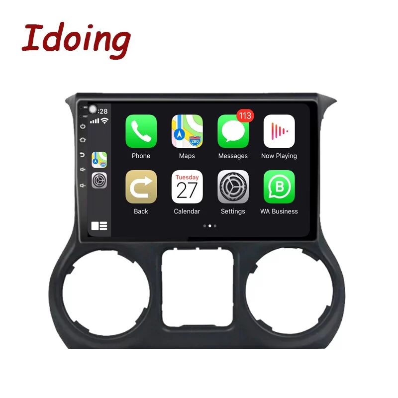 Idoing10.2 inch Car Audio Android AutoRadio Multimedia Player For Jeep Wrangler 3 JK 2010-2018 Head Unit Plug And Play GPS Carplay